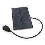 kurtrusly 1.65W Solar Panel Power Bank USB Smartphone Charger Portable Charging Board Device for Outdoor Camping Hiking Climbing