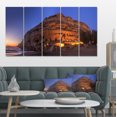 thumbnail image 1 of Sunset on the Matala Beach Greece - Seashore Canvas Art Print, 1 of 3