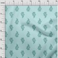 thumbnail image 2 of oneOone Georgette Viscose Fabric Leaves & Floral Block Printed Craft Fabric BTY 42 Inch Wide, 2 of 4