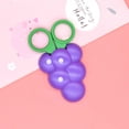 thumbnail image 2 of HOARBOEG Cute Fruit Scissors Set Carrot Banana Grape Strawberry Shape With Protective Cover Children's Paper Cutting Tools Safe, 2 of 3