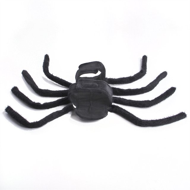 Dog Halloween Costume Spider Chest Back Design For Small Dogs With Adjustable Buckle Closure And 3 mm Wool Material