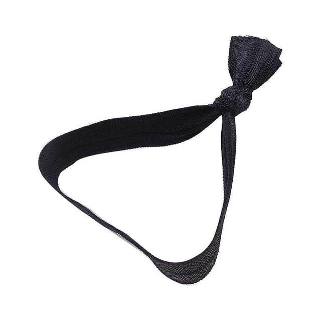 ziyahi Hair Ring Seamless High Elasticity Knotted Adjustable Ponytail Holder Colorful Hairs Rope Scrunchies Accessories Multi Color Black