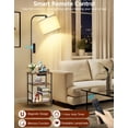 thumbnail image 4 of OUTONLIFE Floor Lamp with Table, Remote & 2 Drawers, Side Table with Charging Station, Dimmable Nightstand with 3 Color Temperatu, 4 of 7