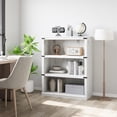 thumbnail image 3 of Ourlova 3 Tier Bookcase Farmhouse Book Shelf with Storage Open Display Bookshelves 40in Low Book Case Wooden 3 Shelf Bookcase Home Decor Furniture, 3 of 7