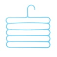 thumbnail image 2 of Oleegame 1PC Spoon And Lid Rest Color Non Slip Multi Layer Trouser Rack Multifunctional Wardrobe 5 Layer Hanging Pants Hanger Scarf Rack Silk Scarf Tie Hanger Blue, 2 of 3