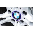 thumbnail image 5 of iJDMTOY (4) Bouchon de Centre de Roue en Aluminium Bleu Anodisé Entourant les Garnitures de Décoration de Bague Compatibles avec BMW Tous 68 Mm, 5 of 5