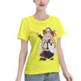 thumbnail image 2 of T-Shirt Basique à Manches Courtes pour Femmes Demon Slayer : Koiju et Nidouzi, 2 of 6