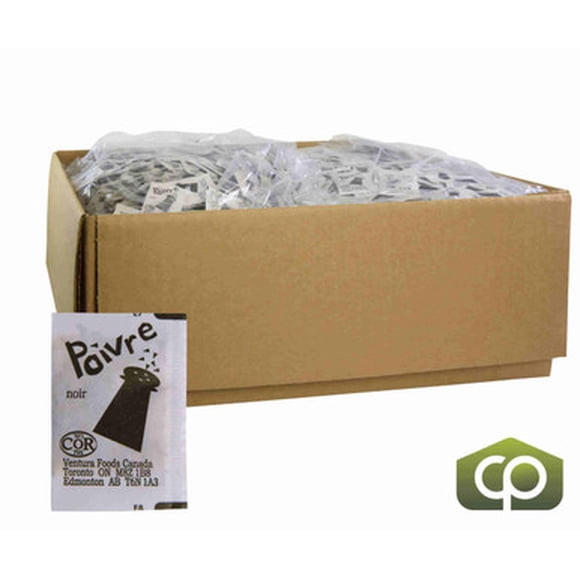 PC Spice Pepper Portion Pac - Convenient Single-Serve Black 6/Case 1000ct