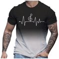 thumbnail image 3 of LUOGENLI T-shirts pour Homme pour Hommes T-Shirt à Imprimé Numérique Col Rond Manches Courtes T-Shirt T-shirts pour Homme T-Shirt Graphique Pâques T-shirts pour Hommes T-shirts Graphiques TTG Grand Vêtements d'Été Gris Pâle XXXXXXL, 3 of 4