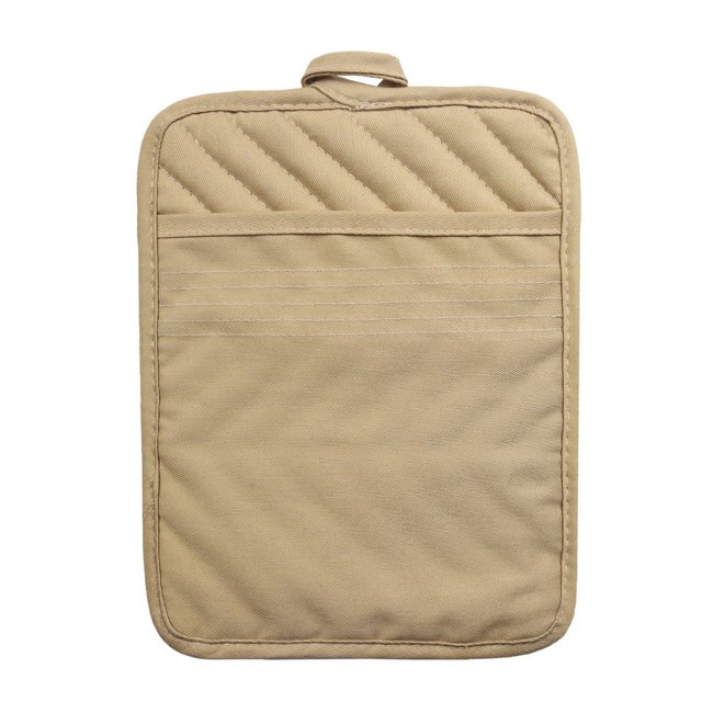 VogueV Gant de Four Résistant à la Chaleur - Coussin d'Isolation de Cuisson en Coton Matelassé Kaki