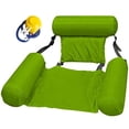 thumbnail image 1 of Lit Flottant Gonflable avec Dossier en Rangée, Durable et Portable, Chaise Longue de Loisirs Aquatiques, 1 of 4