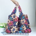 thumbnail image 2 of Sac de Magasinage Réutilisable Imperméable avec Compartiment Caché, Fourre-Tout Pliable en Nylon pour l'Épicerie, les Voyages, l'Usage Quotidien, 2 of 8
