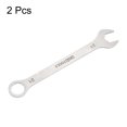thumbnail image 3 of Uxcell 2pcs Thin Combination Wrench Metric 21mm Torx Ended Box 15 Degree Offset Open End Stainless Steel, 3 of 7