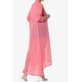 thumbnail image 4 of TheMogan Cardigan Long à Manches Longues en Maille pour Femmes Mi-Mollet Caftan Transparent, 4 of 6