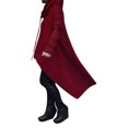 thumbnail image 2 of Innerwin Sweatshirt Long Sleeve Ladies Hoodies Autumn Solid Color Leisure Pullover Claret L, 2 of 3