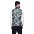 thumbnail image 3 of Atasi Bird Printed Wedding Jackets For Men Nehru Jacket Waist Coat For Wedding & Festive Season-Medium, 3 of 4
