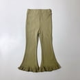 thumbnail image 4 of Timegard Toddler Girls Clothes Ruffle Flare Leggings Solid Color Comfy Trousers Children Cute Stretch Pants, 4 of 4