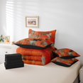 thumbnail image 4 of YST Abstract Oil Painting 7-Piece Bedding Set, Full, Orange Brown, Ombre, Gradient, Modern Abstract Design, 4 of 4