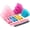 b, variant on LNGOOR 33 Pcs Hair Rollers 18 Self Grip Velcro Rollers For Hair Volume 44mm 36mm 25mm 12 Duckbill Sectioning Clips 2 Combs 1 Braid For Salon Hair Dressing And Styling