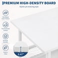 thumbnail image 3 of GOGRANT 3-Tier Mobile Utility Cart, Heavy Duty Rolling Storage Stand with Lockable Casters, Industrial Embossed MDF Shelves for Office Printer Stand, Kitchen, Classroom, 3 of 9