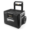 thumbnail image 1 of ToughBuilt Portable 2-in-1 Rolling Tool Box, Wheels & Stackable Design, Black, 1 of 12