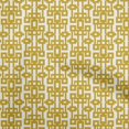 thumbnail image 1 of oneOone Rayon Lime Green Fabric Geometric Sewing Craft Projects Fabric Prints By Yard 56 Inch Wide, 1 of 5