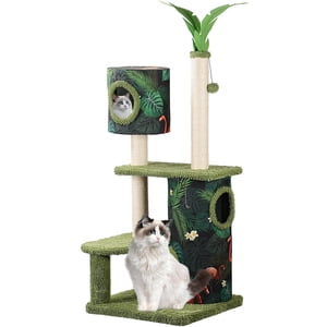 Cactus Style Cat Scratching Tree, Multi-Level Cat Tower Kitten Condo Jouer meubles de maison avec Scratchy Posts