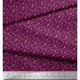 thumbnail image 3 of Soimoi Pink Rayon Crepe Fabric Floral & Leaves Print Fabric by the Yard 46 Inch Wide, 3 of 3