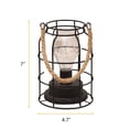thumbnail image 2 of EGNMCR Desk Lamp Metal LED Lantern Battery Powered, Light With LED Edsion Style Bulb. Great For Weddings, Parties, Patio, Events For Indoors desk lamp, 2 of 7