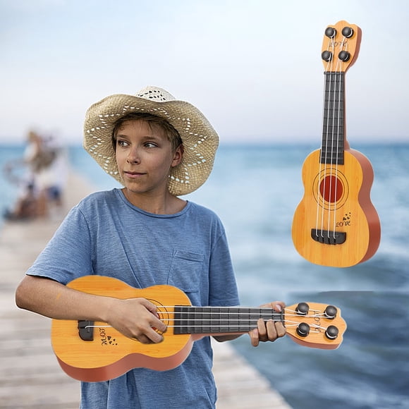 Jouet Guitare Ukulélé pour Enfants, Garçons Filles, Jouet Éducatif Musical, Cordes en Nylon, Portable Durable, Mini Guitare, Débutants, Apprentissage Musical