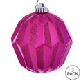 thumbnail image 2 of Vickerman MC190870D Boule Facettée Pailletée Fuchsia 5 Po. - 3 par Sac, 2 of 3