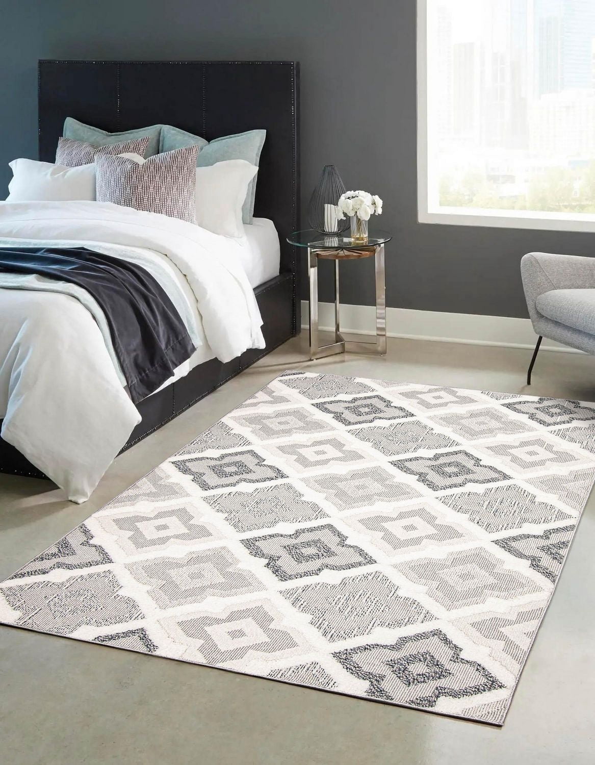 Tapis ECARPET Style Jute pour Chambre à Coucher, Salon