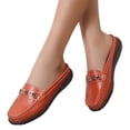 thumbnail image 1 of Mules à Enfiler Mocassins Penny pour Femmes 2025 Mode Décontractée Cuir Plateforme Marche Plates Demi-Mules Sandales, 1 of 5