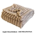 thumbnail image 3 of Thickened Bunny Throw Blanket for Home and Travel - Soft Polyester Cozy Rabbit Knit Comforter for Living Room Bed, 3 of 4