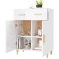 thumbnail image 5 of vidaXL Sideboard High Gloss White 69.5x34x90 cm Engineered Wood, 5 of 5