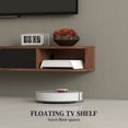 thumbnail image 4 of HOMCOM 47" Floating TV Stand, Wall Mounted Media Console, Walnut, 4 of 10