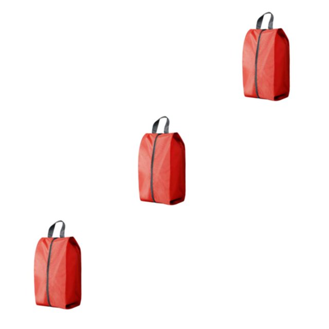 Wweixi Sac de Rangement pour Chaussures de Voyage Réutilisable Solution Écologique pour le Transport des Chaussures Léger Rouge G Ensemble de 3