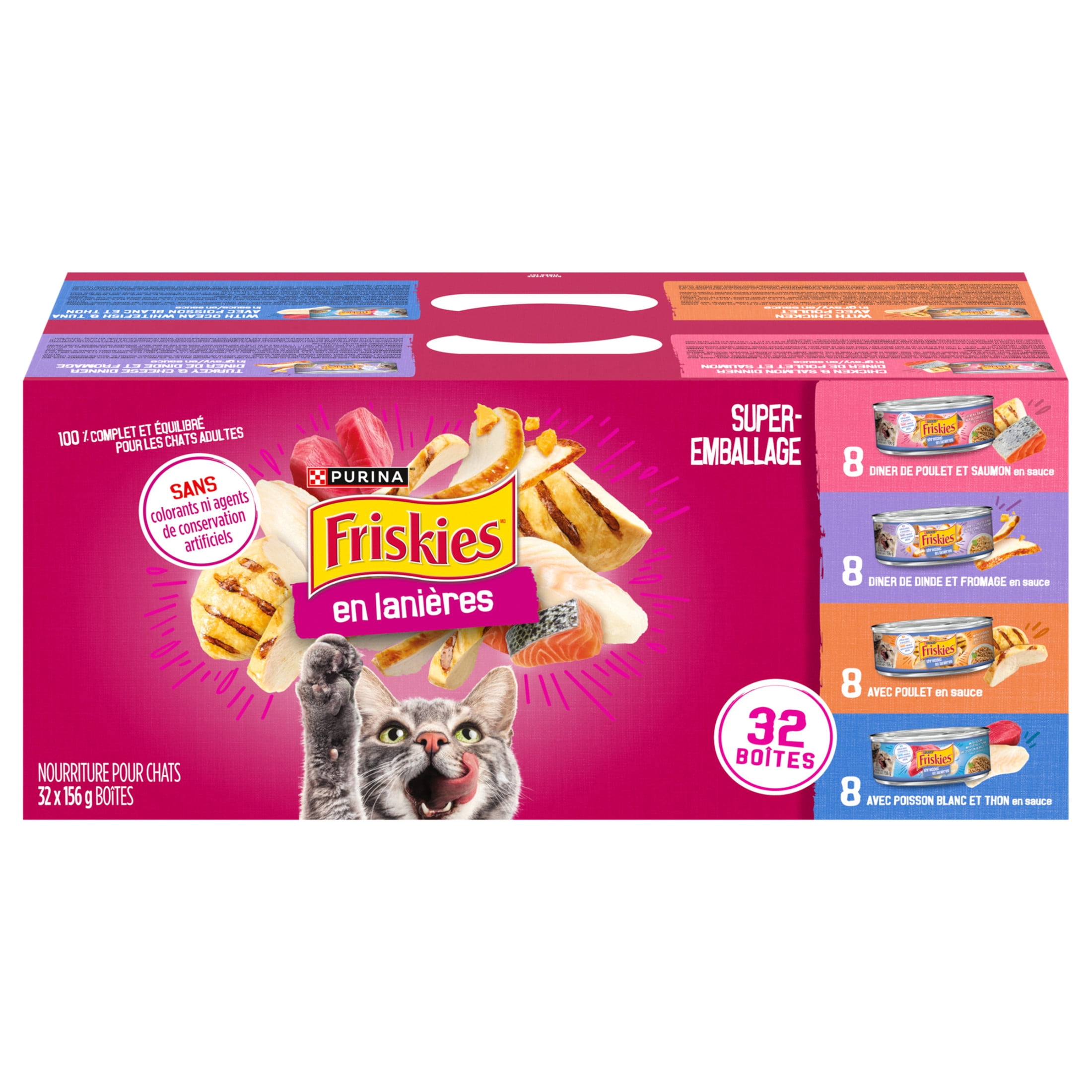 Friskies En lanières Super-Emballage Nourriture humide pour Chats