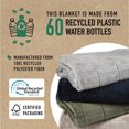 thumbnail image 4 of Recycled Cozy Textured Blanket, Blue (108" x 90") by Nemcor, 4 of 8