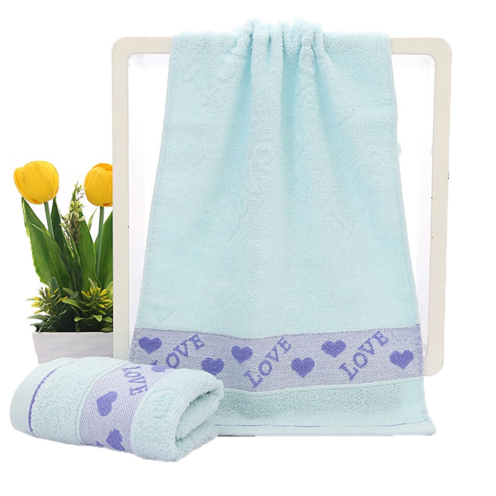 Cotton LOVE Peach Heart Face Towel Bathroom Face Absorbent Drying Cloth