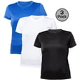 thumbnail image 1 of Blank Activewear Lot de 3 T-Shirts pour Femmes, Tissu de Performance à Séchage Rapide, 1 of 4