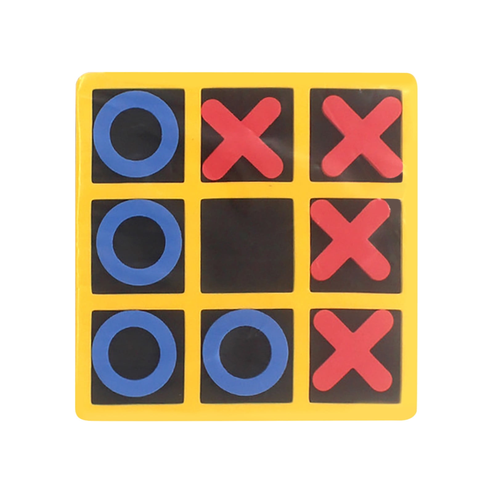 ZZkhGO Noughts and Crosses Board Game, Tic Tac Toe Wooden Strategy Game, Portable Travel Family Game for Kids Children Indoor Playing