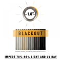 thumbnail image 3 of Solid Sunscreen Curtain 1 Panel Blackout Curtain Short Type Room Curtain Rod Pocket Style Curtain Kitchen Living Room Decor, 3 of 4