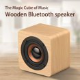 thumbnail image 4 of Eigthtail Étagère Portable Rétro en Bois Haut-Parleur Bluetooth Mini Subwoofer Stéréo avec Batterie Lithium Intégrée Jaune, 4 of 6