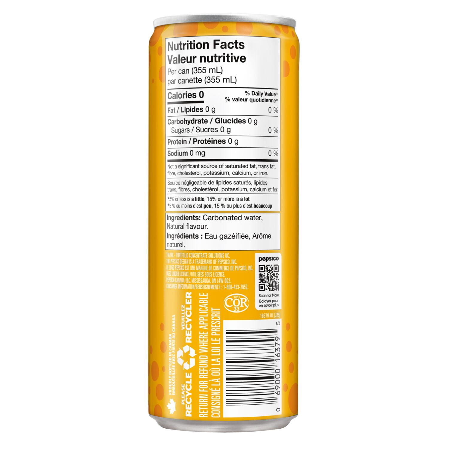 Bubly Mango 355 ml Sleek Can