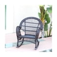 thumbnail image 2 of Jeco Fauteuil Berçant en Osier Couleur Espresso, 2 of 2