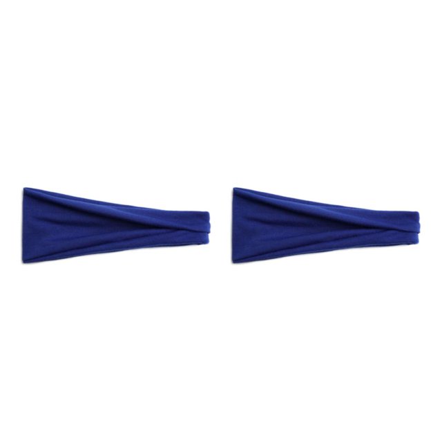 Wweixi Elastic Hair Bands For Comfort And High Elasticity Sweat Absorption 14sapphire blue 1 2Set
