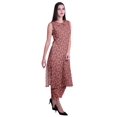 thumbnail image 3 of Moomaya Ensemble Kurta et Pantalon Sans Manches pour Femmes à Col Peter Pan Imprimé, Ensemble Ethnique 2 Pcs, 3 of 6