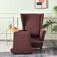 thumbnail image 2 of Transemion Refresh Look Of Wingback Chair Stylish And Practical Covers Made With Polyester Wing Chair Cover Winered, 2 of 6