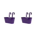 thumbnail image 1 of Goriertaly Practical And Durable Detachable For Balcony Planters Railing Hanging Multipurpose Fence Planters Purple 2Set, 1 of 6
